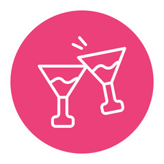 Champagne icon vector image. Can be used for Award Events.