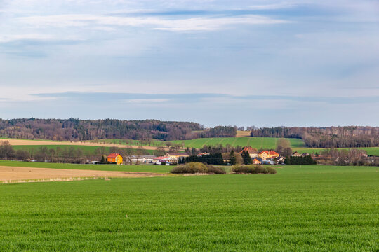 Springtime landscape in central Europe