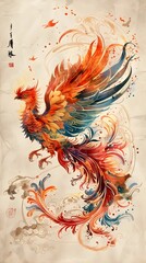 Render transcendent light phoenix background, The phoenix wallpapers are available in hd
