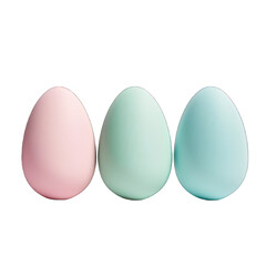 A collection of various eggs, including white and brown ones, isolated on a transparent background. PNG
