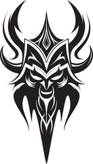 Fototapeta premium Knights Cleaver Axe Logo Symbol Goliaths Grind Battle Axe Vector Graphics