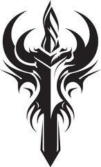 Behemoths Bane Battle Axe Logo Symbol Warlocks Wrath Fantasy Axe Emblem Design