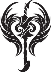 Elemental Exterminator Axe Vector Graphics Titans Thunderclap Battle Axe Emblem Icon