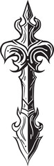 Shadow Slayer Weapon Sword Emblem Blade of Legends Fantasy Sword Logo