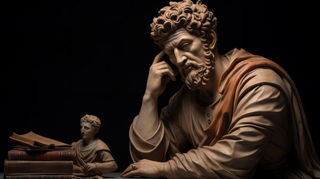 a statue of a man with a beard