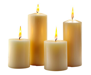 Candle isolated on transparent background,  generative AI