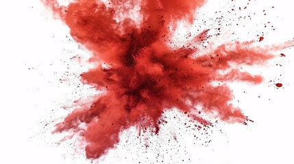 Bloody Red Explosion A Dramatic Artistic Expression of the Monthly Event 'Red October' Generative AI