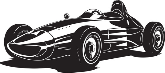 Grand Prix Glide F1 Emblem Design Power Pursuit Formula One Vector Graphic