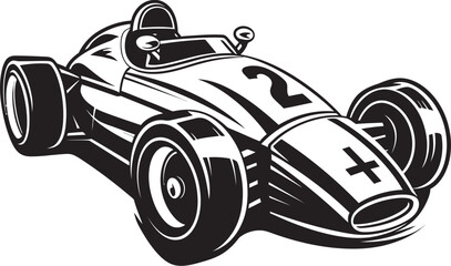 Turbocharged Thrust F1 Vector Design Speedstar Symphony Formula One Car Symbol