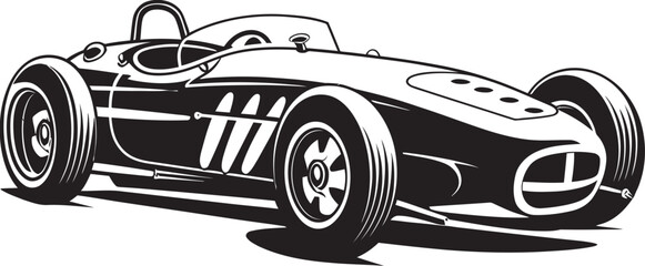 Fototapeta premium Victory Velocity Formula One Symbol Emblem Rapid Racecraft Car Vector Emblem
