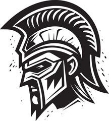 Guardians Grit Fresh Warrior Emblem Design Bold Guardian Warrior Iconic Vector