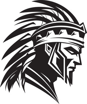 Radiant Warrior Warrior Emblem Symbol Design Stalwart Sentinel Fresh Graphic Logo Icon