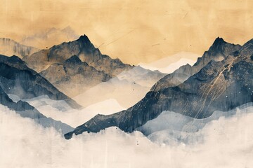 Mountainous Moods A Watercolor Tribute to the Grand Canyon Generative AI