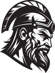 Gallant Guardian Fresh Warrior Icon Symbol Valiant Vanguard Warrior Logo Vector