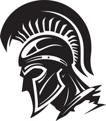 Valiant Guardian Fresh Warrior Vector Emblem Dauntless Defender Warrior Icon Design