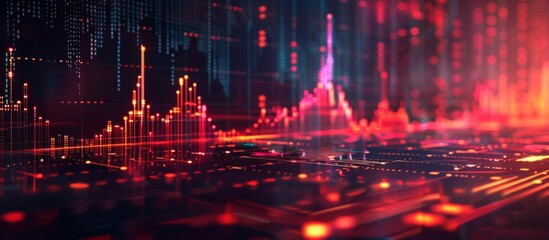 Fototapeta premium Trading background, cryptocurrency and crypto chart site