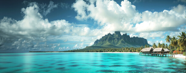  island of Bora Bora - obrazy, fototapety, plakaty
