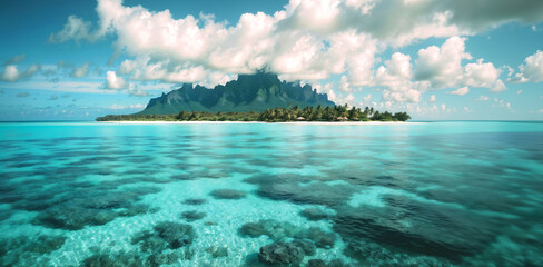 island of Bora Bora - obrazy, fototapety, plakaty