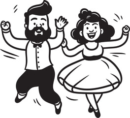 Forever Love Marriage Symbol Design Harmonious Union Cute Couple Emblematic