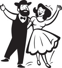 Smiling Souls Marriage Vector Symbol Everlasting Love Cute Couple Icon Graphics