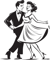 Dreamy Delight Happy Couple Symbol Eternal Euphoria Cute Marriage Logo Design