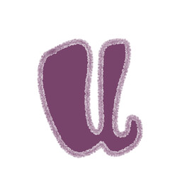Alphabet letter u