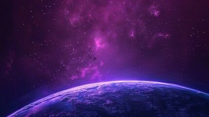 Obraz premium Vast Space Background is perfect for promoting astronomy, featuring a stunning backdrop of stars and galaxies