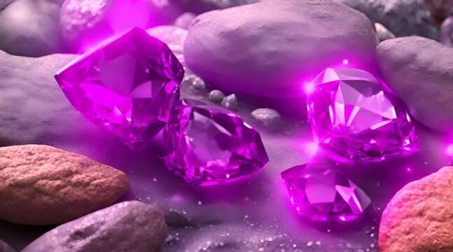 amethyst gemstone, sparkling amethyst