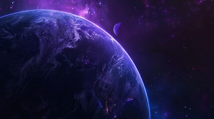 Obraz premium Vast Space Background is perfect for promoting astronomy, featuring a stunning backdrop of stars and galaxies