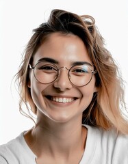 Obraz premium portrait of a woman wearing glasses