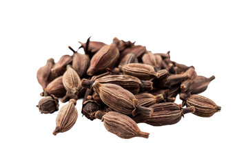 Cardamom Brown Presented On Transparent Background.