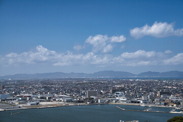 鳥取県米子市の眺望（米子港方向）
