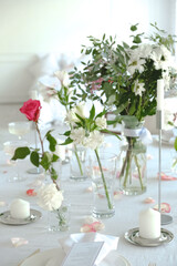 table setting for a wedding