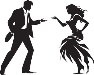 Raging Rift Dynamic Emblem Symbolizing Couples Anger Divide Fury Flicker Iconic Vector Illustration of Couples Fiery Anger