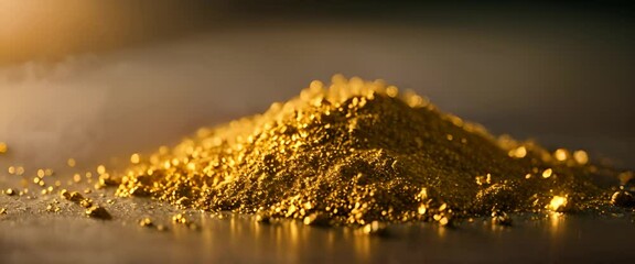 gold powder, raw gold