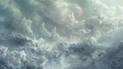 Frozen World A Chilly Adventure Through Time Generative AI - obrazy, fototapety, plakaty