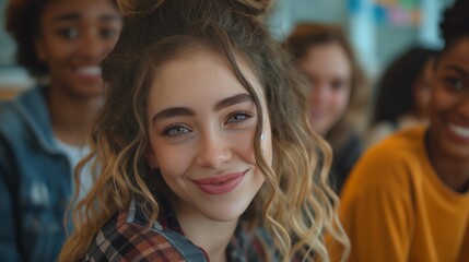 Multicultural happy people taking collective selfie in office, diverse people celebrating together, happy lifestyle and teamwork concept, friendship, unity