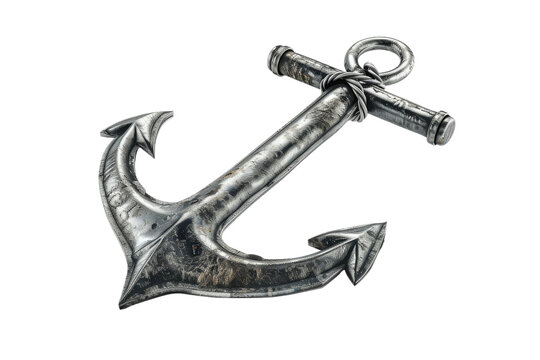 Realistic Anchor isolated on transparent background