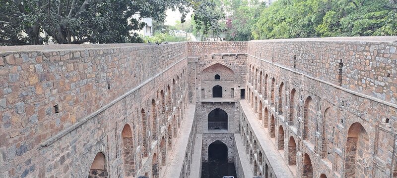Agrasen ki Baoli, a historic stepwell in New Delhi, India 
