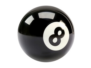 Pool or snooker ball isolated on transparent or white background, png
