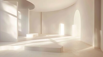 Abstract studio background. Generative AI