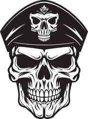 Skull Strikers Army Vector Graphics Skull Fury Division Military Icon Design