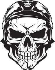 Skull Strike Assassins Military Graphic Icon Skull Rapid Response Unit Vector Logo Graphics