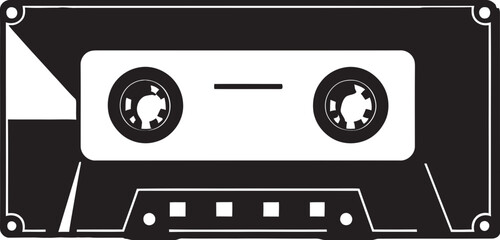Analog Harmony Audio Tape Iconic Design Vintage Groove Cassette Tape Emblem Graphics
