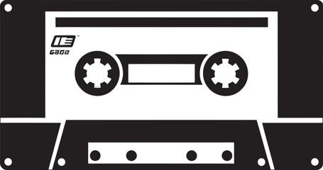 Nostalgic Melodies Audio Tape Logo Design Analog Classics Vintage Cassette Icon Graphics