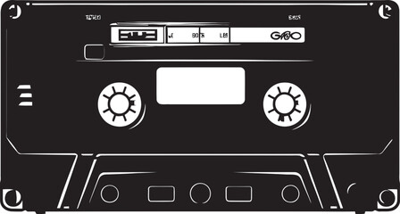 Old School Soundtracks Audio Cassette Logo Design Melodic Journeys Retro Tape Icon Graphics