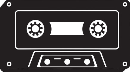 Old School Soundtracks Cassette Tape Vector Design Retro Recordings Iconic Logo Emblem