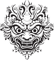 Obraz premium Cultural Borong Legacy Graphic Logo Emblem Ethereal Borong Creations Vector Emblem Design