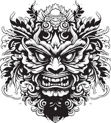 Colorful Borong Wonders Graphic Logo Graphics Spiritual Borong Harmony Vector Icon Emblem