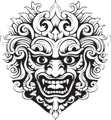 Vibrant Borong Visions Graphic Logo Icon Symbolic Borong Majesty Vector Iconic Design